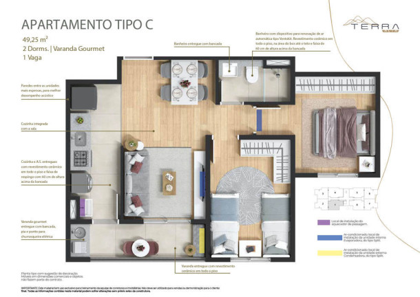 Imagem Apartamento com 2 Quartos à Venda, 54 m² em Residencial Das Ilhas - Bragança Paulista