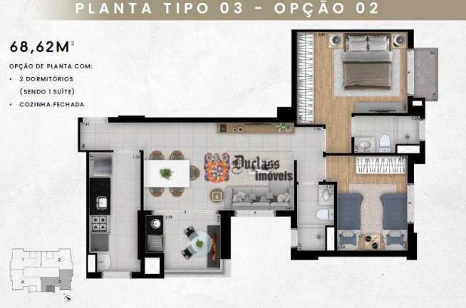 Imagem Apartamento com 2 Quartos à Venda, 68 m² em Jardim Guanabara - Campinas Imagem Apartamento com 2 Quartos à Venda, 68 m² em Jardim Guanabara - Campinas