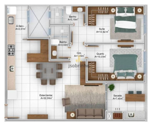 Apartamento com 2 Quartos à Venda, 86 m² em Ingleses Do Rio Vermelho - Florianópolis