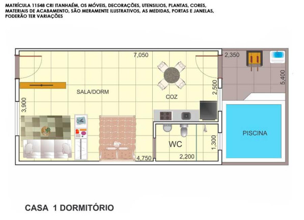 Imagem Casa com 2 Quartos à Venda, 61 m² em Cibratel Ii - Itanhaém