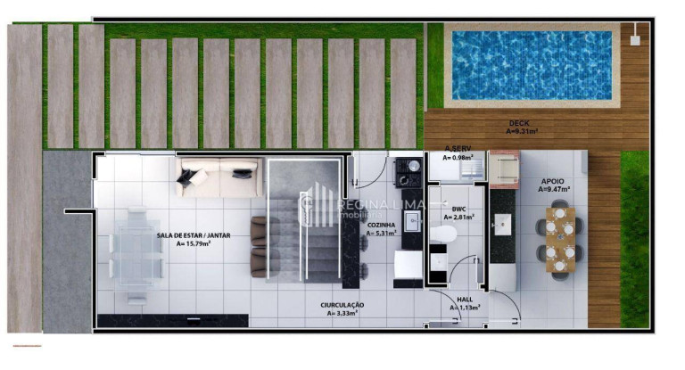 Imagem Casa com 3 Quartos à Venda, 97 m² em Morros - Teresina Imagem Casa com 3 Quartos à Venda, 97 m² em Morros - Teresina