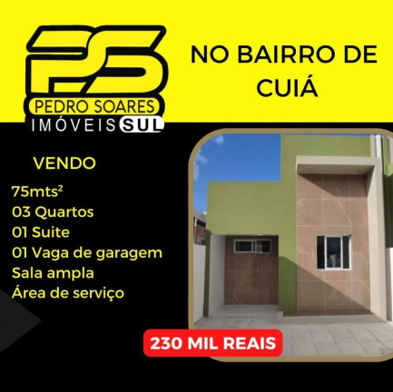 Casa com 3 Quartos à Venda, 75 m² em Cuiá - João Pessoa