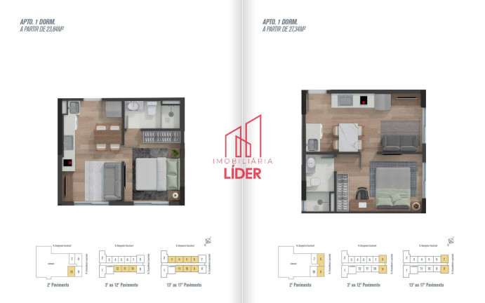 Imagem Apartamento com 1 Quarto à Venda, 24 m² em Centro - Curitiba Imagem Apartamento com 1 Quarto à Venda, 24 m² em Centro - Curitiba