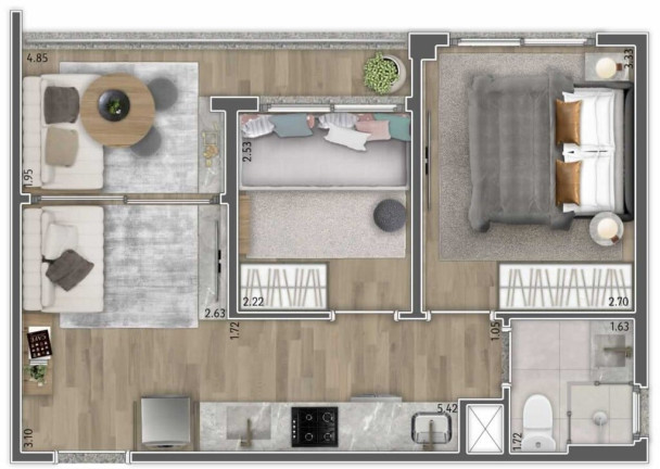 Imagem Apartamento com 1 Quarto à Venda, 30 m² em Vila Mariana - São Paulo