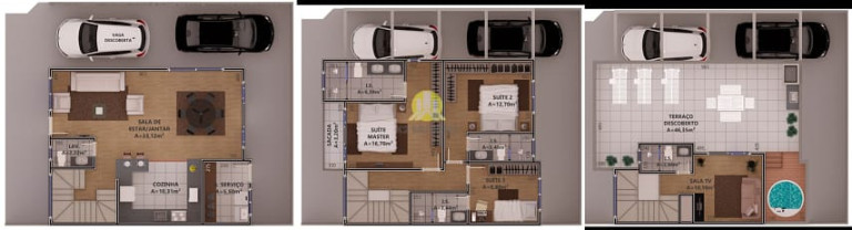 Imagem Casa com 3 Quartos à Venda, 161 m² em água Verde - Curitiba Imagem Casa com 3 Quartos à Venda, 161 m² em água Verde - Curitiba