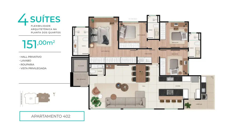 Imagem Apartamento com 4 Quartos à Venda, 142 m² em Ouro Preto - Belo Horizonte Imagem Apartamento com 4 Quartos à Venda, 142 m² em Ouro Preto - Belo Horizonte