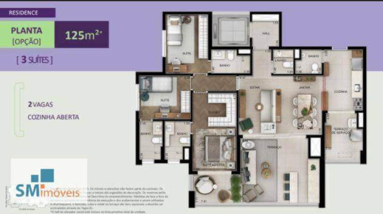 Imagem Apartamento com 3 Quartos à Venda, 123 m² em Campo Belo - São Paulo