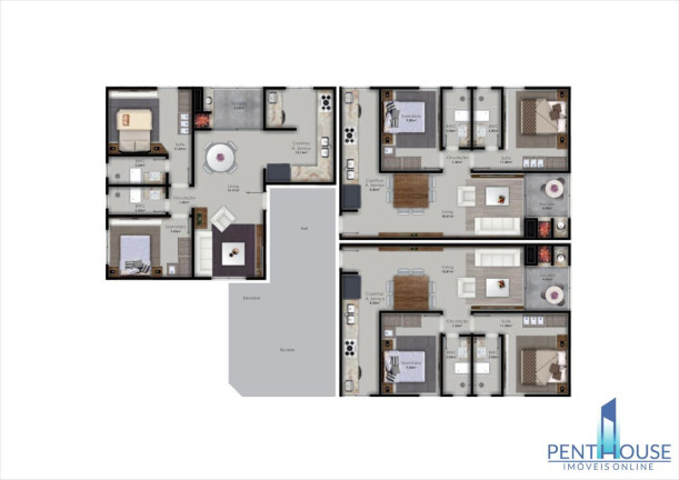 Imagem Apartamento com 2 Quartos à Venda, 65 m² em Ariribá - Balneário Camboriú Imagem Apartamento com 2 Quartos à Venda, 65 m² em Ariribá - Balneário Camboriú