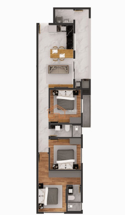 Imagem Imóvel com 2 Quartos à Venda, 58 m² em Bucarein - Joinville