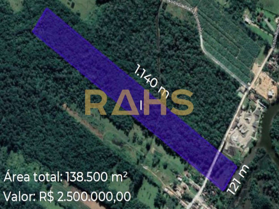 Terreno à Venda, 138.512 m² em Jardim Paraíso - Joinville