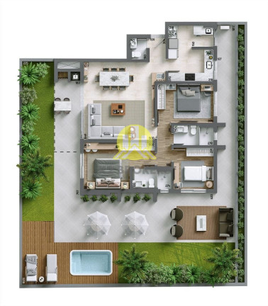 Imagem Apartamento com 3 Quartos à Venda, 274 m² em água Verde - Curitiba Imagem Apartamento com 3 Quartos à Venda, 274 m² em água Verde - Curitiba