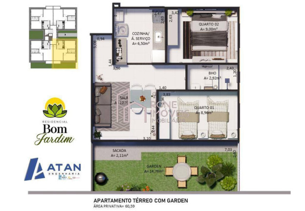 Imagem Apartamento com 2 Quartos à Venda, 45 m² em águas Lindas - Ananindeua