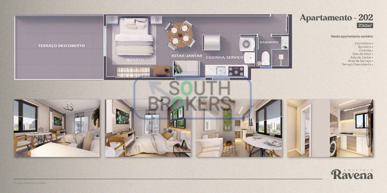 Imagem Apartamento com 2 Quartos à Venda, 27 m² em Hauer - Curitiba