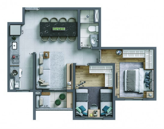 Imagem Apartamento com 3 Quartos à Venda, 69 m² em Rudge Ramos - São Bernardo Do Campo