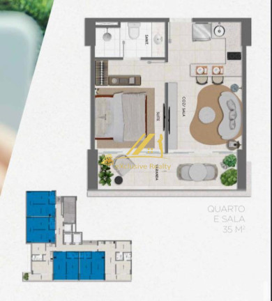 Imagem Imóvel com 1 Quarto à Venda, 35 m² em Barra - Salvador Imagem Imóvel com 1 Quarto à Venda, 35 m² em Barra - Salvador