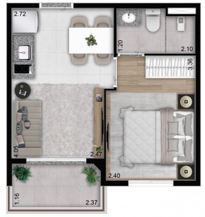 Imagem Imóvel com 2 Quartos à Venda, 40 m² em Perdizes - São Paulo Imagem Imóvel com 2 Quartos à Venda, 40 m² em Perdizes - São Paulo