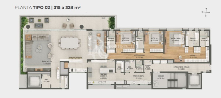 Apartamento com 3 Quartos à Venda, 327 m² em Bela Vista - Porto Alegre