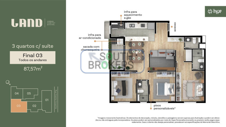 Imagem Apartamento com 3 Quartos à Venda, em Boa Vista - Curitiba Imagem Apartamento com 3 Quartos à Venda, em Boa Vista - Curitiba