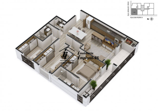 Imagem Apartamento com 2 Quartos à Venda, 81 m² em Teutônia