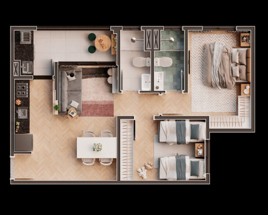 Imagem Apartamento com 3 Quartos à Venda, 68 m² em Vila Cecília - Mogi Das Cruzes