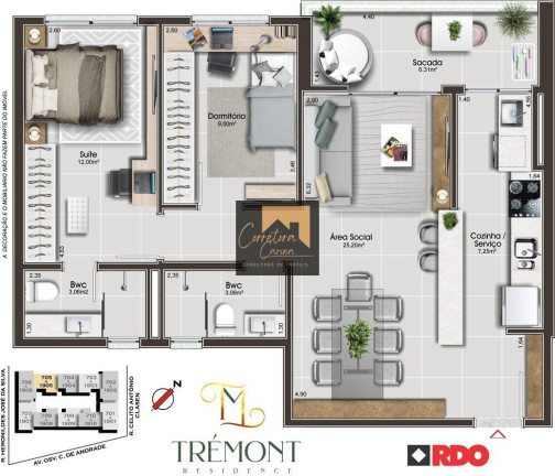 Imagem Apartamento com 2 Quartos à Venda, em Floresta - São José Imagem Apartamento com 2 Quartos à Venda, em Floresta - São José