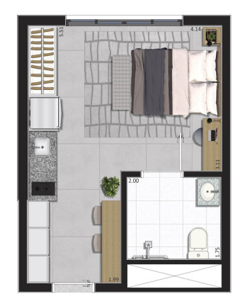 Imagem Apartamento à Venda, 24 m² em Campo Belo - São Paulo Imagem Apartamento à Venda, 24 m² em Campo Belo - São Paulo