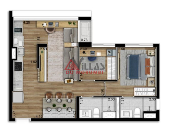 Imagem Apartamento com 1 Quarto à Venda, 25 m² em Morumbi - São Paulo