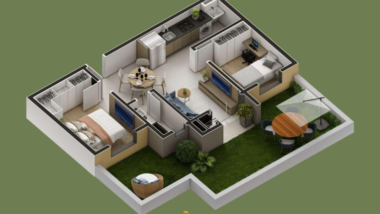 Imagem Apartamento com 2 Quartos à Venda, 45 m² em Estação - Araucaria