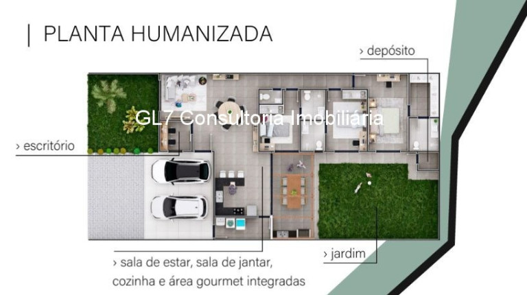 Imagem Casa com 3 Quartos à Venda,  em Colinas De Indaiatuba - Indaiatuba