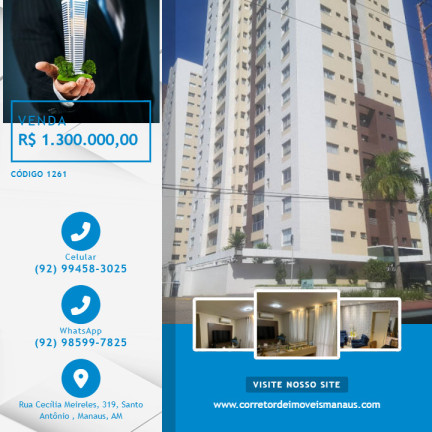 Apartamento à Venda, 133 m² em Adrianópolis - Manaus