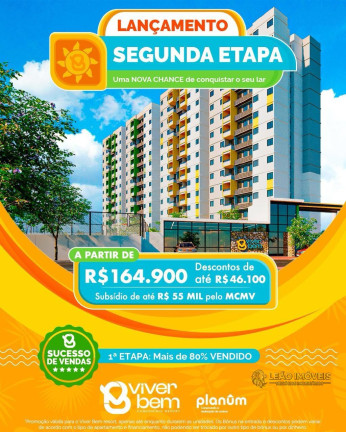 Apartamento com 2 Quartos à Venda, 45 m² em Luiz Gonzaga - Caruaru