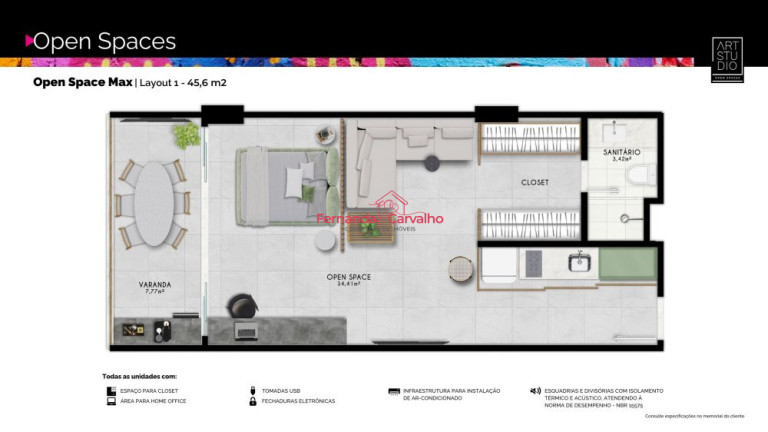Imagem Apartamento com 1 Quarto à Venda, 18 m² em Pituba - Salvador
