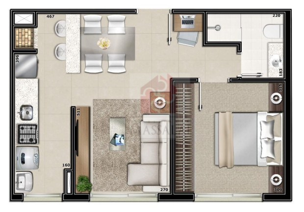 Imagem Apartamento com 1 Quarto à Venda, 43 m² em Petrópolis - Porto Alegre