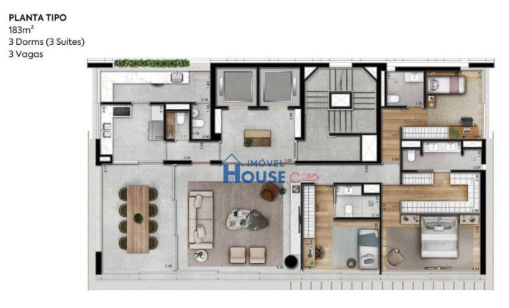 Imagem Apartamento com 3 Quartos à Venda, 183 m² em Vila Nova Conceição - São Paulo Imagem Apartamento com 3 Quartos à Venda, 183 m² em Vila Nova Conceição - São Paulo