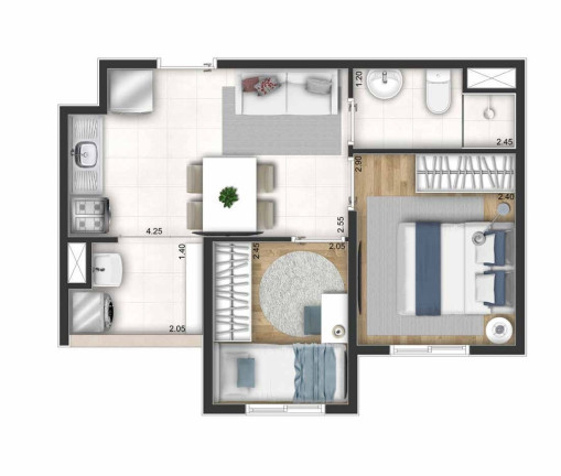 Imagem Apartamento com 2 Quartos à Venda, 41 m² em Jardim Taquaral - São Paulo Imagem Apartamento com 2 Quartos à Venda, 41 m² em Jardim Taquaral - São Paulo