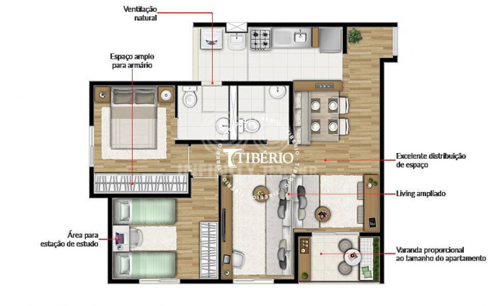 Imagem Apartamento com 3 Quartos à Venda, 61 m² em Vila Carrão - São Paulo