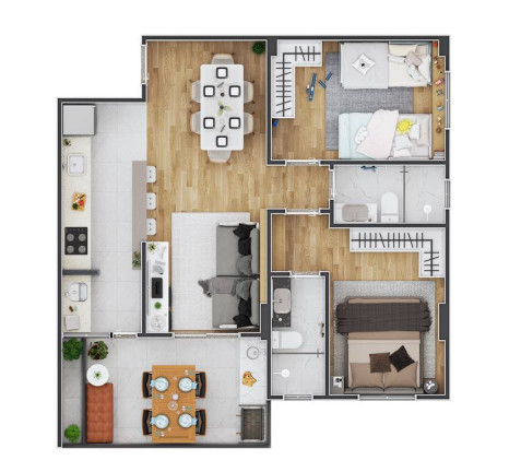 Imagem Apartamento com 2 Quartos à Venda, 65 m² em Forte - Praia Grande Imagem Apartamento com 2 Quartos à Venda, 65 m² em Forte - Praia Grande