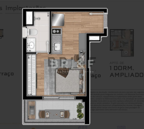 Imagem Apartamento com 1 Quarto à Venda, 25 m² em Brooklin - São Paulo