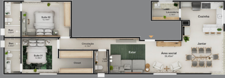 Imagem Apartamento com 2 Quartos à Venda, 93 m² em Centro - Balneário Camboriú Imagem Apartamento com 2 Quartos à Venda, 93 m² em Centro - Balneário Camboriú