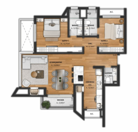 Imagem Apartamento com 2 Quartos à Venda, 127 m² em Moinhos De Vento - Porto Alegre