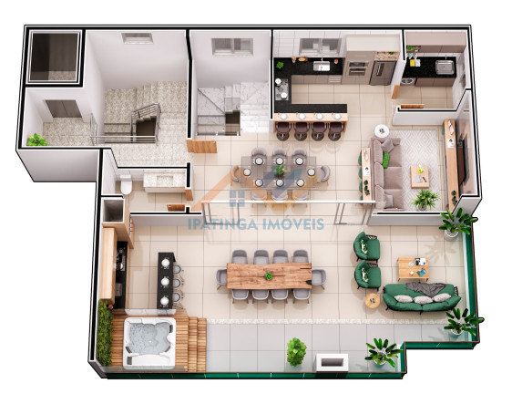 Imagem Cobertura com 4 Quartos à Venda, 212 m² em Bom Retiro - Ipatinga