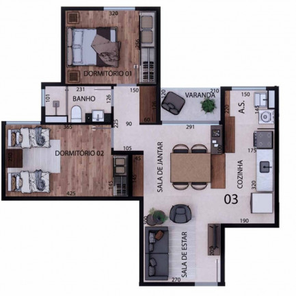 Imagem Apartamento com 2 Quartos à Venda, 5.096 m² em Residencial Nova Era - Valinhos