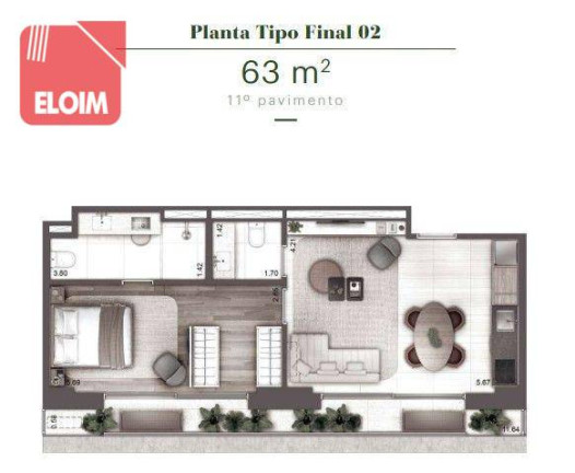 Imagem Apartamento com 1 Quarto à Venda, 63 m² em Higienópolis - São Paulo Imagem Apartamento com 1 Quarto à Venda, 63 m² em Higienópolis - São Paulo