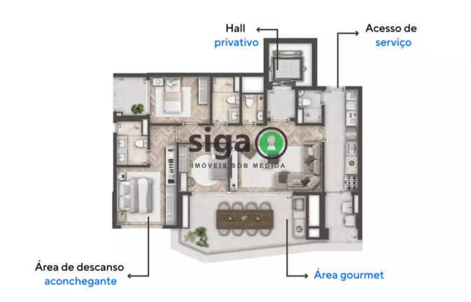 Imagem Apartamento com 3 Quartos à Venda, 114 m² em Brooklin - São Paulo Imagem Apartamento com 3 Quartos à Venda, 114 m² em Brooklin - São Paulo