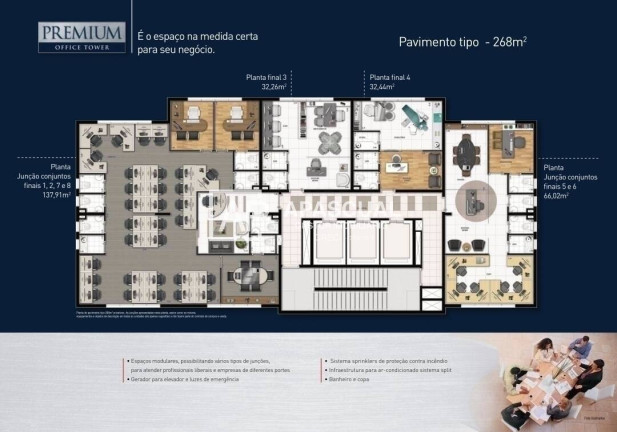Sala Comercial à Venda, 33 m² em Centro - Jacareí