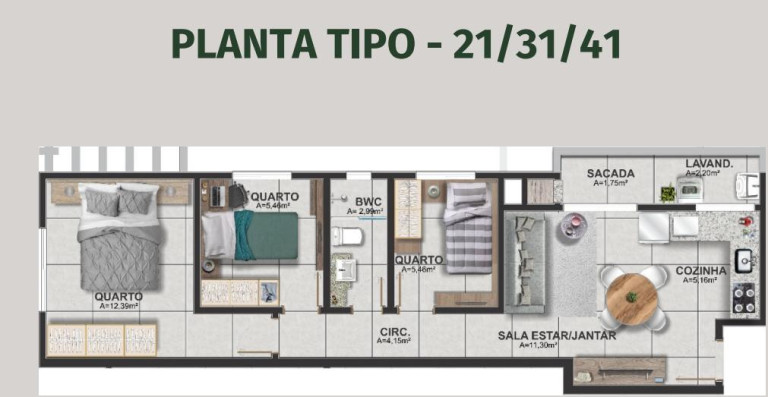 Imagem Apartamento com 3 Quartos à Venda, 61 m² em Bom Jesus - São José Dos Pinhais Imagem Apartamento com 3 Quartos à Venda, 61 m² em Bom Jesus - São José Dos Pinhais