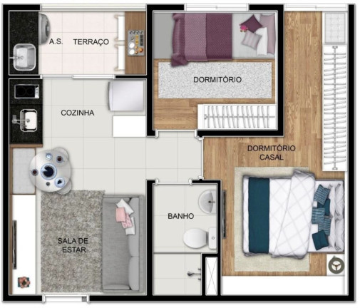 Imagem Apartamento com 2 Quartos à Venda, 37 m² em Sacomã - São Paulo
