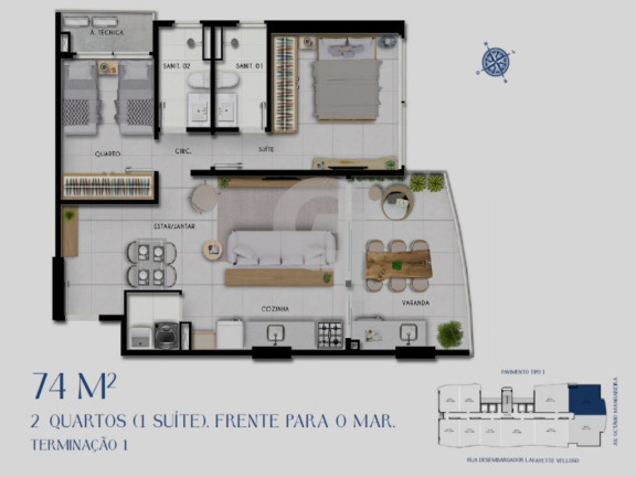 Imagem Apartamento com 2 Quartos à Venda, 64 m² em Jaguaribe - Salvador Imagem Apartamento com 2 Quartos à Venda, 64 m² em Jaguaribe - Salvador