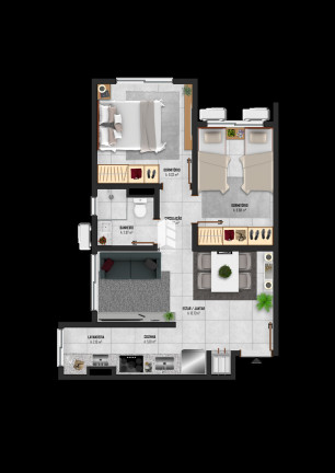 Imagem Apartamento com 2 Quartos à Venda, 51 m² em Nossa Senhora Do Rosário - Santa Maria