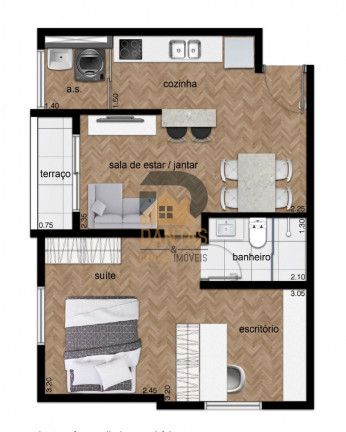 Imagem Imóvel com 2 Quartos à Venda, 60 m² em São Luiz - Itu